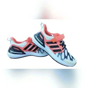 Adidas Rapidasport Bounce Elastic Laced Up Sneakers Boys Grade School Size 4 1/2